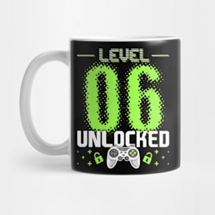 Level 6 Unlocked Video Gamer 6th Birthday Gamer Mug